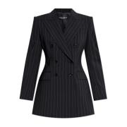 Dolce & Gabbana Blazer med randigt mönster Black, Dam