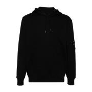 C.p. Company Signaturglasögon Detalj Hoodie Black, Herr