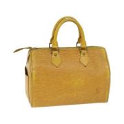 Louis Vuitton Vintage Pre-owned Laeder handvskor Yellow, Dam