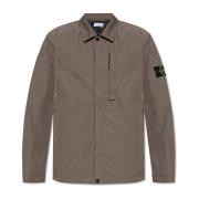 Stone Island Jacka med logotyp Brown, Herr