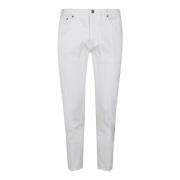 Dondup Vit tjur Brighton jeans White, Herr