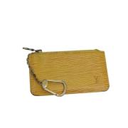 Louis Vuitton Vintage Pre-owned Canvas nyckelhllare Yellow, Dam