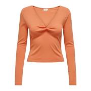 Jacqueline de Yong Stiligt Stickat Sortiment Orange, Dam