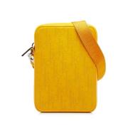 Dior Vintage Pre-owned Laeder crossbodyvskor Yellow, Dam