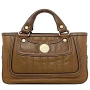 Celine Vintage Pre-owned Laeder handvskor Brown, Dam