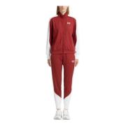 Emporio Armani EA7 Multifärgad Tracksuit med Dragkedja Red, Dam