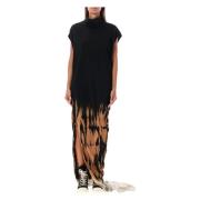 Rick Owens Svart Terra Klänning Edfu T Black, Dam