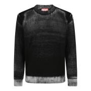 Diesel Gradient Crew Neck Tee Black, Herr