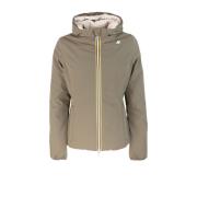 K-Way Dubbel ansikte huva kappa Beige, Dam