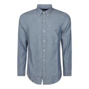 Ralph Lauren Chambray Bomullsskjorta Blue, Herr