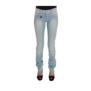 Costume National Slim Blue Jeans med italiensk stil Blue, Dam