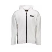 Plein Sport Hoodie med kontrastdetaljer och logotyp White, Herr