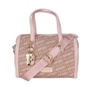 Plein Sport Elegant Läder Crossbody med Logoprint Pink, Dam