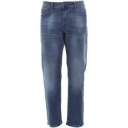 YES ZEE Komfort Denim Jeans med Medium Tvätt Blue, Herr