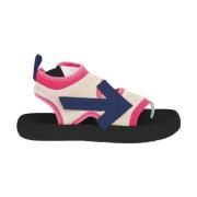 Off White Fuchsia Neopren Mocka Sandaler Multicolor, Dam