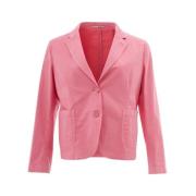 Lardini Elegant Pink Cotton Jacket Pink, Dam