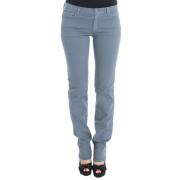 Ermanno Scervino Blå Slim Fit Bootcut Denim Jeans Blue, Dam