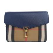 Burberry Blå House Check Crossbody Väska Multicolor, Dam