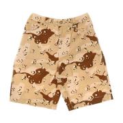 Karl Kani Camouflage Tvättade Shorts med Fickor Beige, Herr