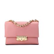 Michael Kors Cece Small Primrose Vegan Leather Crossbody Vsk Pink, Dam