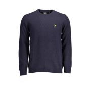 Lyle & Scott Klassisk Blå Ullblandad Tröja Blue, Herr