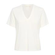 InWear Klassisk V-ringad Topp Whisper White White, Dam