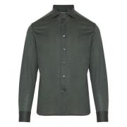 Corneliani Jersey Bomull Skjorta Green, Herr