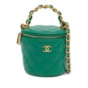 Chanel Vintage Pre-owned Laeder chanel-vskor Green, Dam