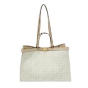 Fendi Vintage Pre-owned Canvas totevskor Beige, Dam