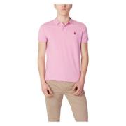 U.s. Polo Assn. Kortärmad bomullspolo Pink, Herr