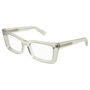 Saint Laurent Transparent Grön Eyewear Frames SL 554 Green, Unisex