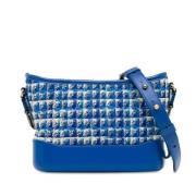 Chanel Vintage Pre-owned Tyg crossbodyvskor Blue, Dam