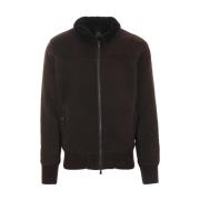 Giorgio Brato Shearling Bomberjacka Mörkbrun Brown, Herr