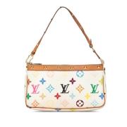 Louis Vuitton Vintage Pre-owned Canvas louis-vuitton-vskor White, Dam