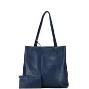 Prada Vintage Pre-owned Laeder totevskor Blue, Dam