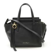 Salvatore Ferragamo Pre-owned Pre-owned Laeder axelremsvskor Black, Da...