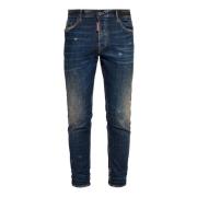 Dsquared2 Blå Skinny Skater Denim Jeans Blue, Herr