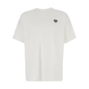 Kenzo Tiger Patch Vita T-shirts och Polos White, Herr