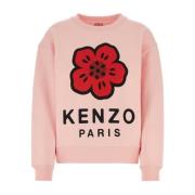 Kenzo Pastellrosa Stretch Bomullströja Pink, Dam