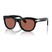 Persol Svart/Brun Solglasögon Black, Unisex