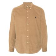 Polo Ralph Lauren Bronze Långärmad Sportskjorta Beige, Herr