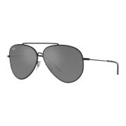 Ray-Ban Aviator Reverse Spegelglasögon Svart/Grå Black, Unisex