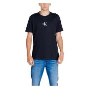 Calvin Klein Jeans Monologo Tee Herr T-shirt Höst/Vinter Black, Herr