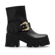 Versace Jeans Couture Svarta Ankelboots för Kvinnor Black, Dam