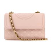 Tory Burch Rosa Läder Axelväska Pink, Dam