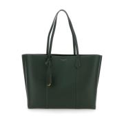 Tory Burch Grön Triple-Compartment Tote Väska Green, Dam