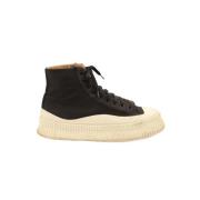 Jil Sander Pre-owned Pre-owned Canvas sneakers Black, Herr