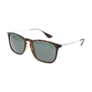 Ray-Ban Chris Solglasögon Fyrkantig Metall Acetat Brown, Unisex