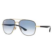 Ray-Ban Geometriska solglasögon Rb3683 90003F Black, Unisex