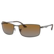 Ray-Ban Sportig Fyrkantig Solglasögon Rb3498 Stil Gray, Unisex